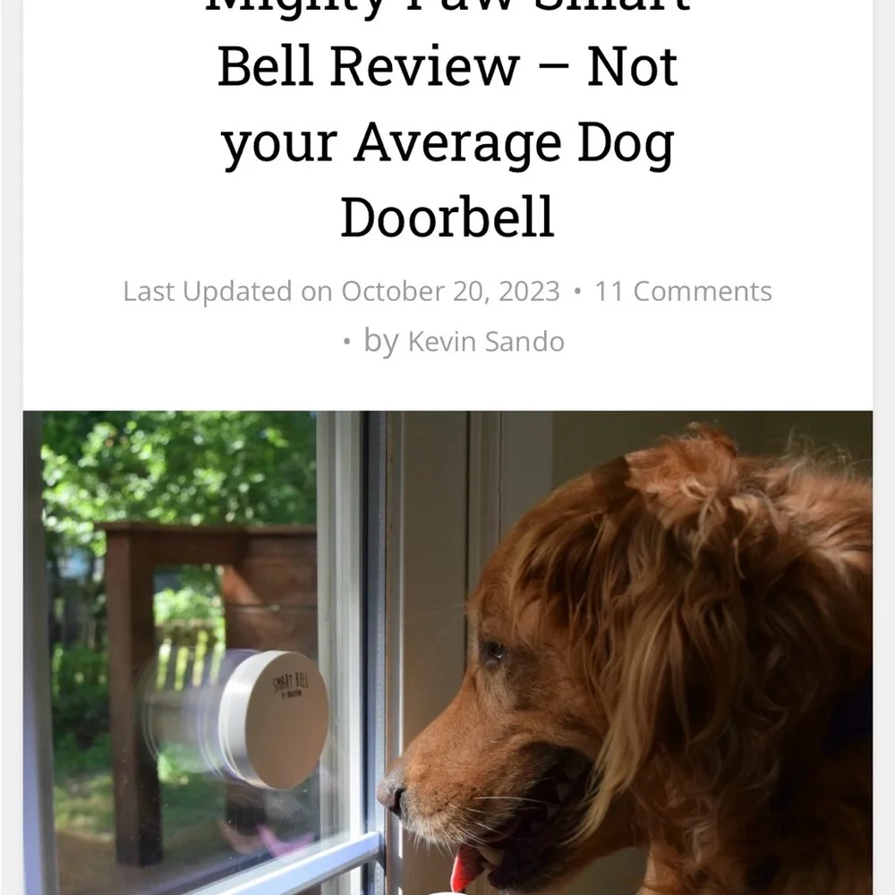 Smart Bell Dog Training Doorbell - Orange